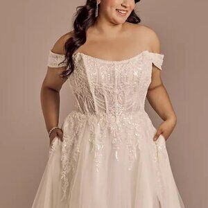 Like new Galina Signature Corset Wedding Dress